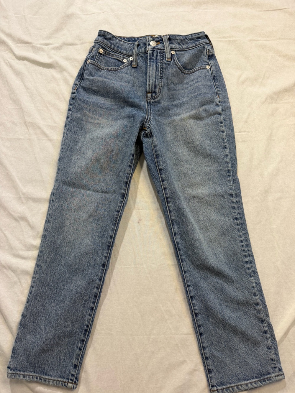 Madewell Women's Straight-Leg Jeans in Light Blue Wash